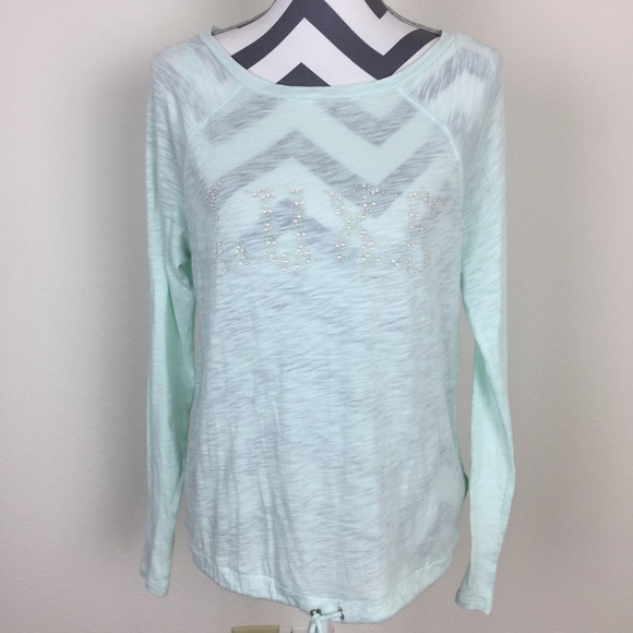 Juicy Couture Tops - 5/$25 Juicy Couture Luxe Mint Green Tie Top M